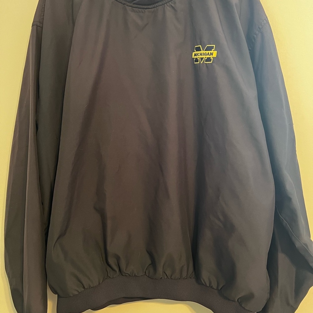 Michigan Dark Blue Vintage Windbreaker Jacket L